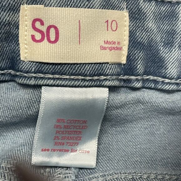 SO Girls Mid Rise Favorite Skinny Blue JEANS Sz 10 Adjustable Waistband) NWT - Picture 5 of 9